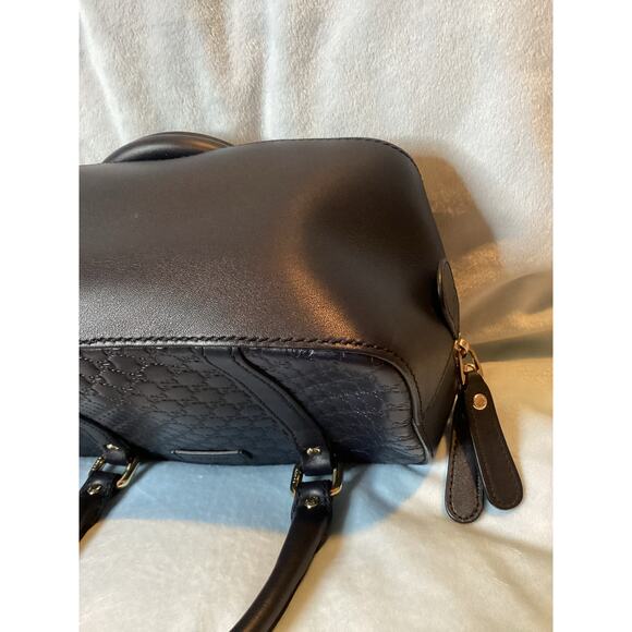 GUCCI Microguccissima Navy Calf Leather Margaux Boston - Picture 11 of 14